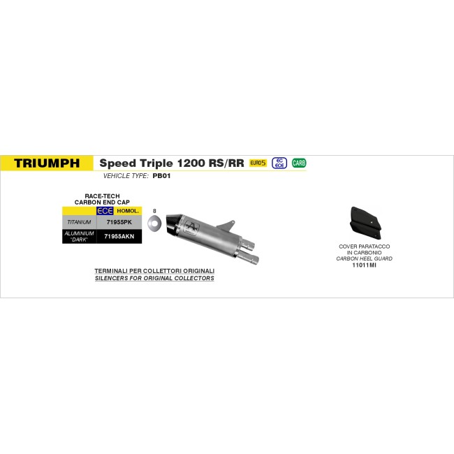 PROTECTOR CARBONO TRIUMPH SPEED TRIPLE 1200 RS '21 PROTECTOR CARBONO TRIUMPH SPEED TRIPLE 1200 RS '21