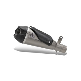 ESCAPE ARROW YAMAHA TRACER 9 '21 HOMOLOGATED TITANIUMWORKS SILENCER WITH CARBON ENDCAP