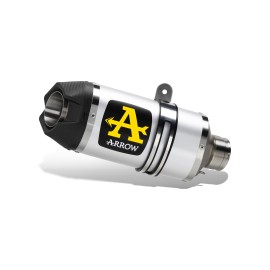 ESCAPE ARROW HONDA CBR 600 RR 2024 HOMOLOGATED TITANIUM INDY RACE SILENCER WITH STAINLESS STEEL LINK PIPE AND CARBON END CAP