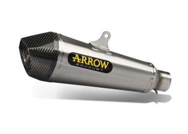 ESCAPE ARROW HONDA MSX 125 '21/22 HOMOLOGATED NICHROMDARK X-KONE SILENCER WITH WELDED LINK   PIPE AND CARBON ENDCAP
