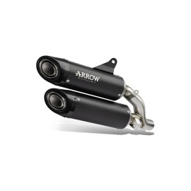 ESCAPE ARROW DUCATI MONSTER 937 '21/22 HOMOLOGATED   SUPERIOR+INFERIOR TITANIUM DARK PRO-RACESIL. WITH WELDED LINK PIPE