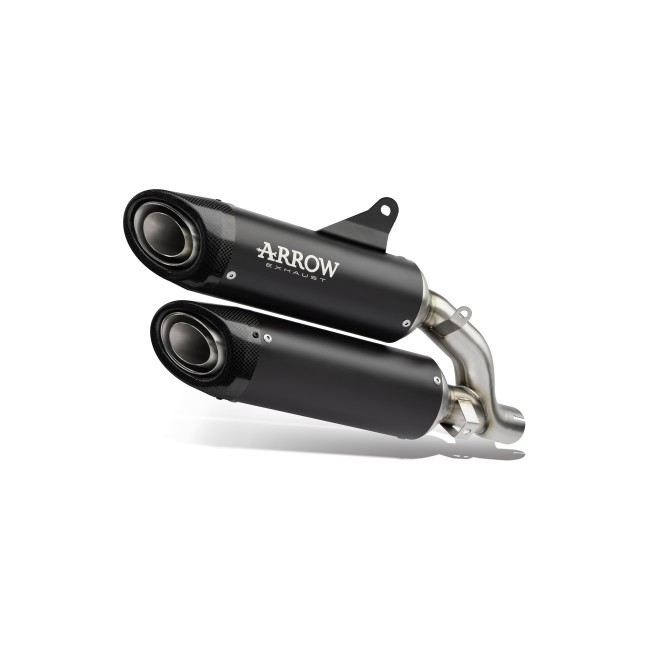 ESCAPE ARROW DUCATI MONSTER 937 '21/22 HOMOLOGATED   SUPERIOR+INFERIOR TITANIUM DARK PRO-RACESIL. WITH WELDED LINK PIPE