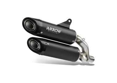 ESCAPE ARROW DUCATI MONSTER 937 '21/22 HOMOLOGATED   SUPERIOR+INFERIOR TITANIUM DARK PRO-RACESIL. WITH WELDED LINK PIPE