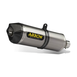 ESCAPE ARROW TRIUMPH SPEED TRIPLE 1200 RS '21 HOMOL. ALUMINUM DARK RACE TECH SILENCER WITH   WELDED LINK PIPE