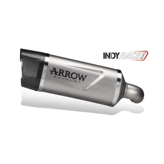 ESCAPE ARROW KAWASAKI Z 500/NINJA 500 E5+ '24 HOMOLOGATED TITANIUM INDY RACE EVO SILENCER WITH WELDED LINK PIPE