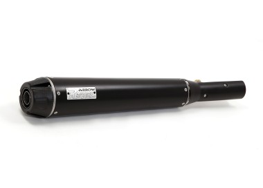 ESCAPE ARROW BRIXTON CROSSFIRE 500 '21 HOMOLOGATED   BLACK STAINLESS STEEL REBEL SILENCER    WITH ALUMINUM ENDCAP