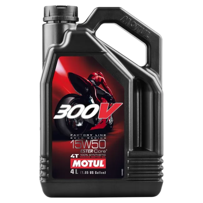 ACEITE MOTUL 300V FACTORY LINE ROAD RACING 15W50 4L -  | REBESA