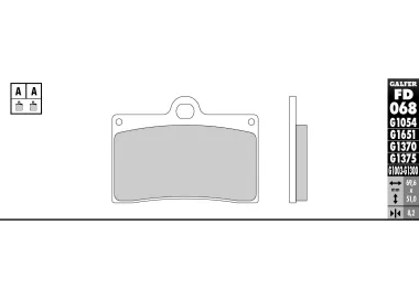 PASTILHAS GALFER FD068G1375 (JOGO)
