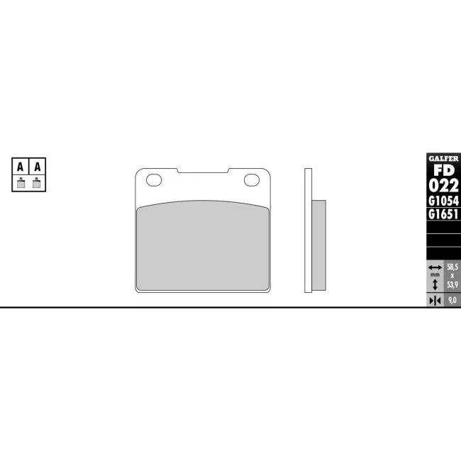 PASTILLAS GALFER FD068G1375 (JUEGO)