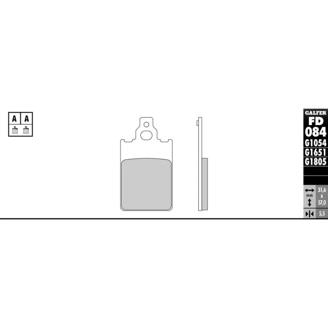 PASTILLAS GALFER FD068G1375 (JUEGO)