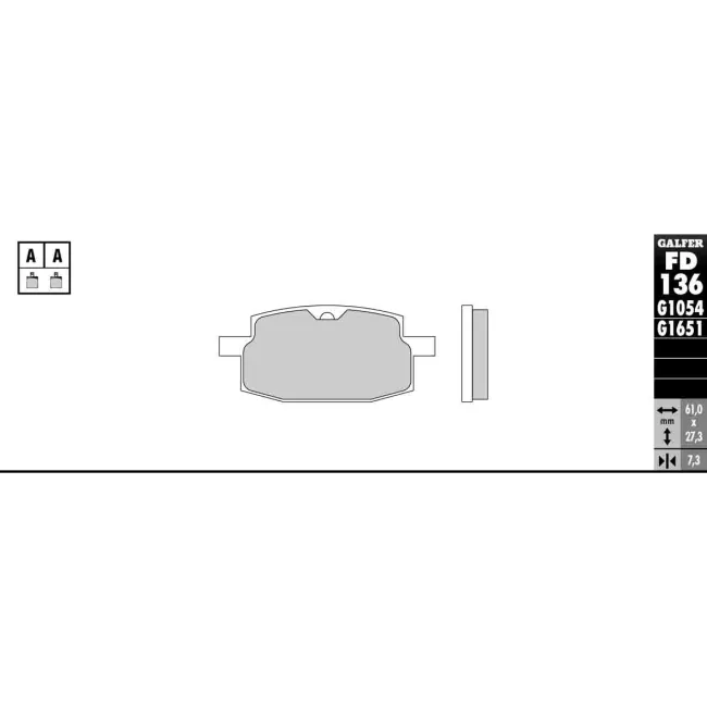 PASTILLAS GALFER FD068G1375 (JUEGO)