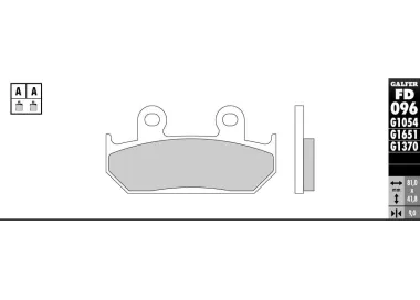 PASTILHAS GALFER FD096G1054 (JOGO)