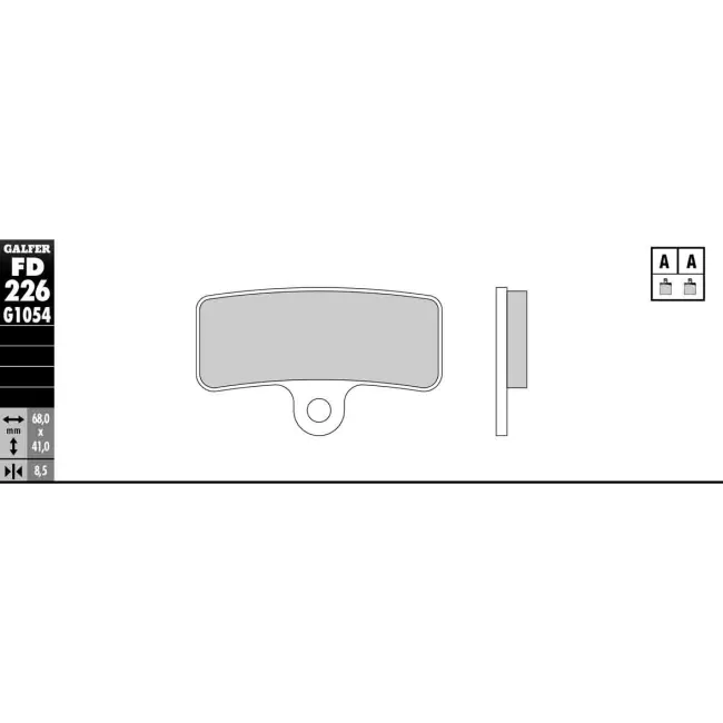 PASTILHAS GALFER FD226G1054 (JOGO) PASTILHAS GALFER FD226G1054 (JOGO)
