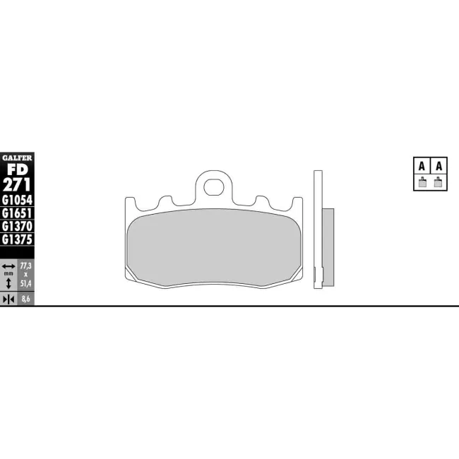PASTILLAS GALFER FD068G1375 (JUEGO)