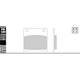 PASTILHAS GALFER FD109G1054 (JOGO)