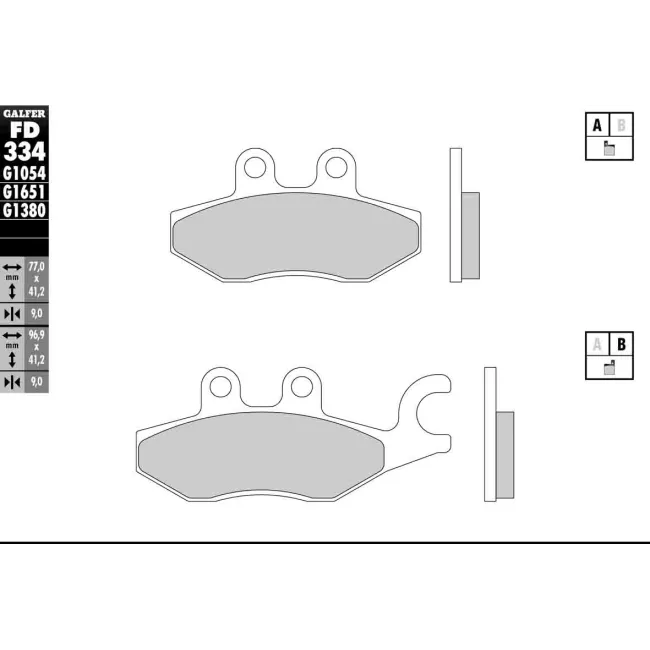 PASTILLAS GALFER FD068G1375 (JUEGO)
