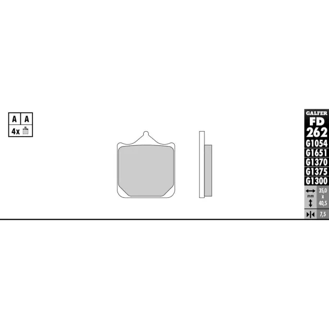 PASTILLAS GALFER FD068G1375 (JUEGO)