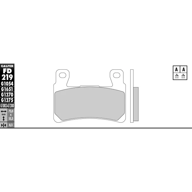 PASTILLAS GALFER FD068G1375 (JUEGO)