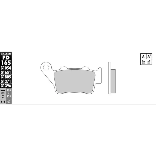 PASTILLAS GALFER FD068G1375 (JUEGO) PASTILLAS GALFER FD068G1375 (JUEGO)