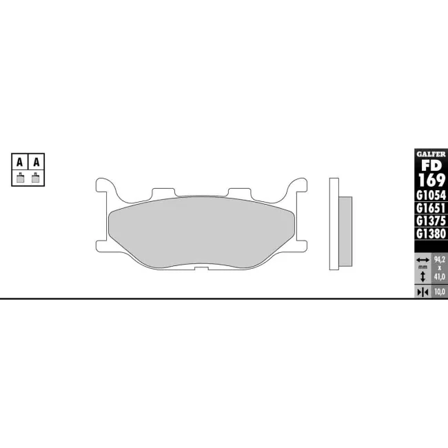 PASTILLAS GALFER FD068G1375 (JUEGO)