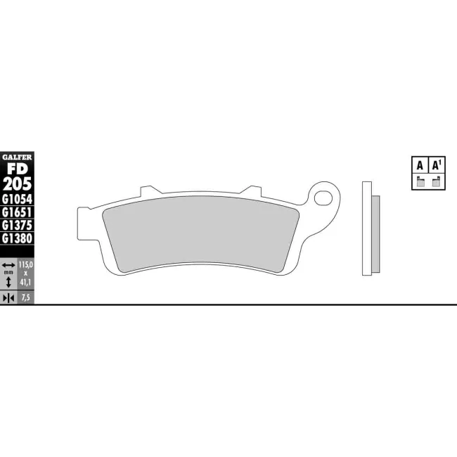 PASTILLAS GALFER FD068G1375 (JUEGO)