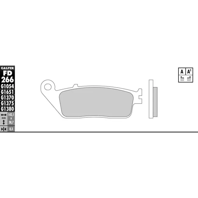 PASTILLAS GALFER FD068G1375 (JUEGO)