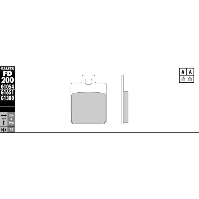 PASTILLAS GALFER FD068G1375 (JUEGO)
