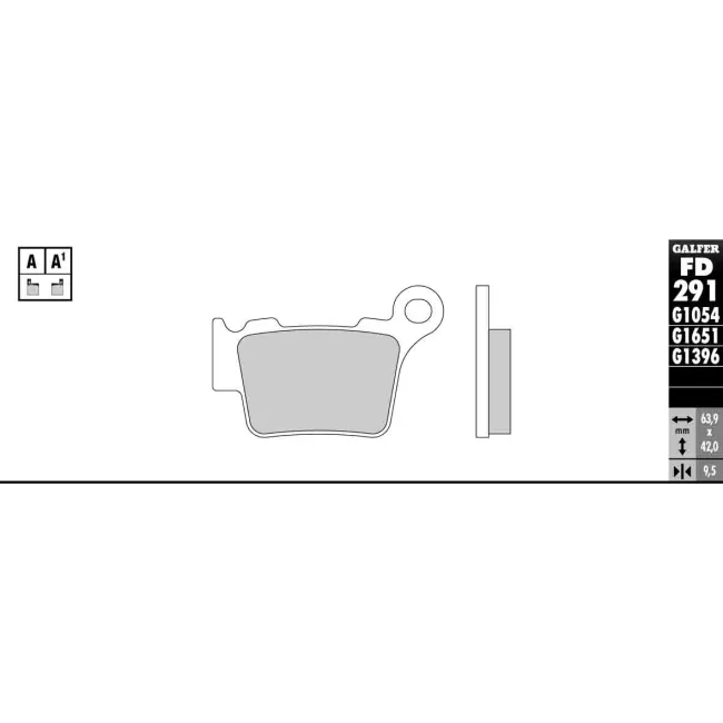 PASTILLAS GALFER FD068G1375 (JUEGO)