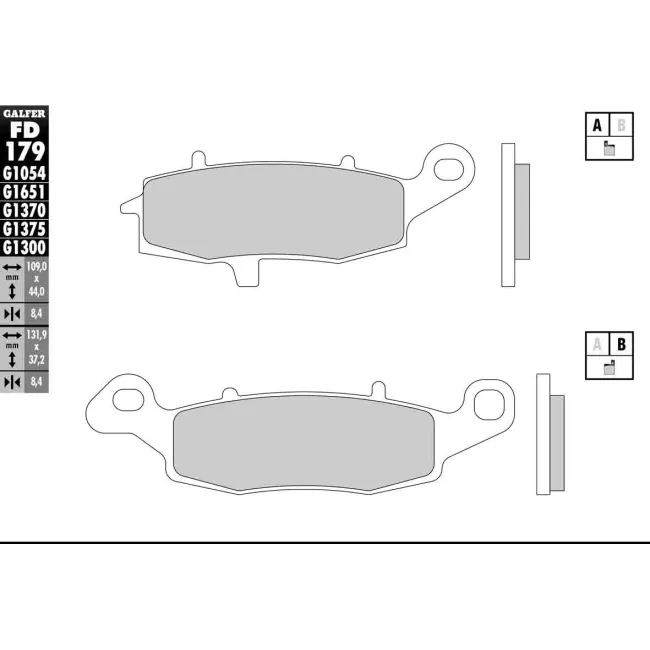 PASTILLAS GALFER FD068G1375 (JUEGO)