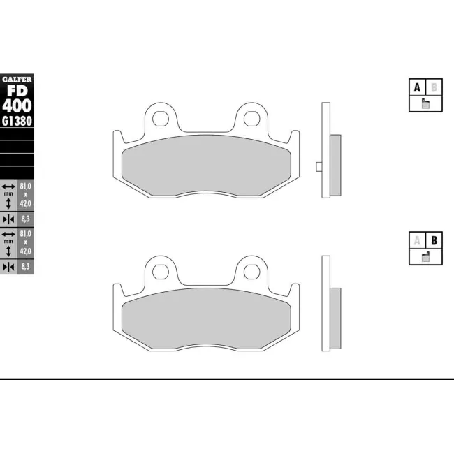 PASTILLAS GALFER FD068G1375 (JUEGO)