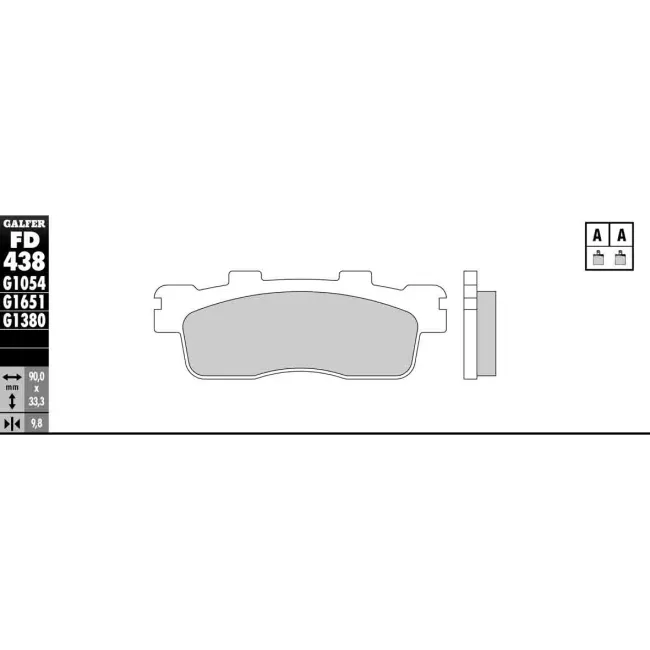 PASTILLAS GALFER FD068G1375 (JUEGO)