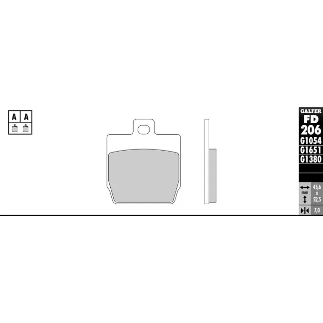 PASTILLAS GALFER FD068G1375 (JUEGO)