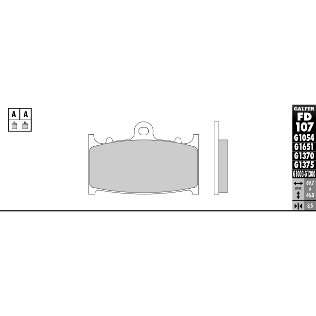 PASTILLAS GALFER FD068G1375 (JUEGO)