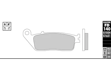 PASTILHAS GALFER FD140G1054 (JOGO)