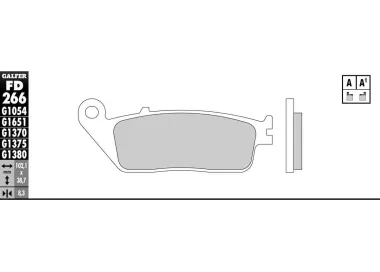 PASTILHAS GALFER FD266G1380 (JOGO)