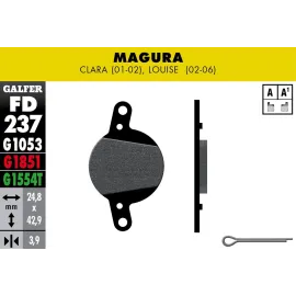 PASTILLAS GALFER FD068G1375 (JUEGO)