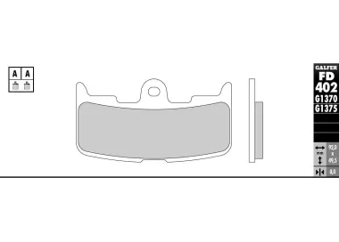 PASTILHAS GALFER FD402G1370 (JOGO)