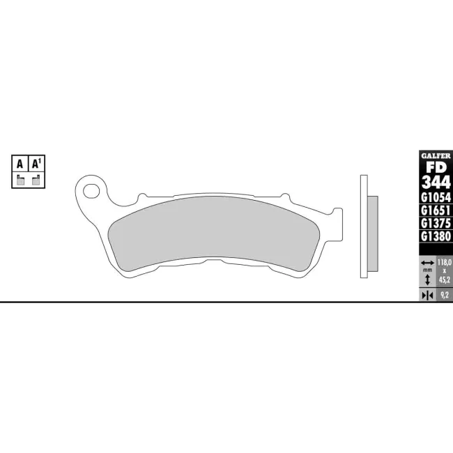 PASTILLAS GALFER FD068G1375 (JUEGO)