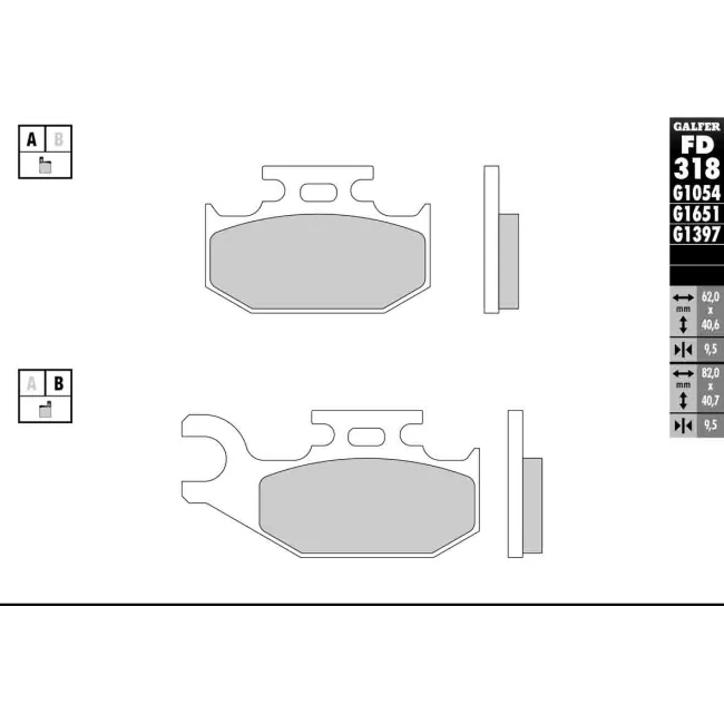 PASTILLAS GALFER FD068G1375 (JUEGO)