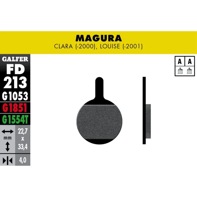 PASTILLAS GALFER FD068G1375 (JUEGO)