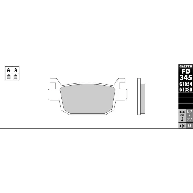 PASTILLAS GALFER FD068G1375 (JUEGO)