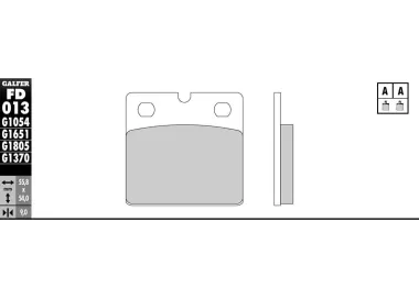 PASTILHAS GALFER FD013G1054 (JOGO)