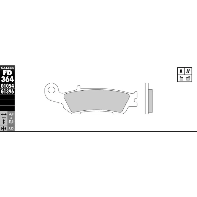 PASTILLAS GALFER FD068G1375 (JUEGO)