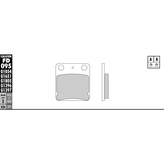 PASTILLAS GALFER FD068G1375 (JUEGO)