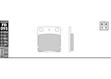 PASTILLAS GALFER FD068G1375 (JUEGO)