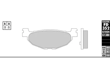 PASTILHAS GALFER FD352G1380 (JOGO)