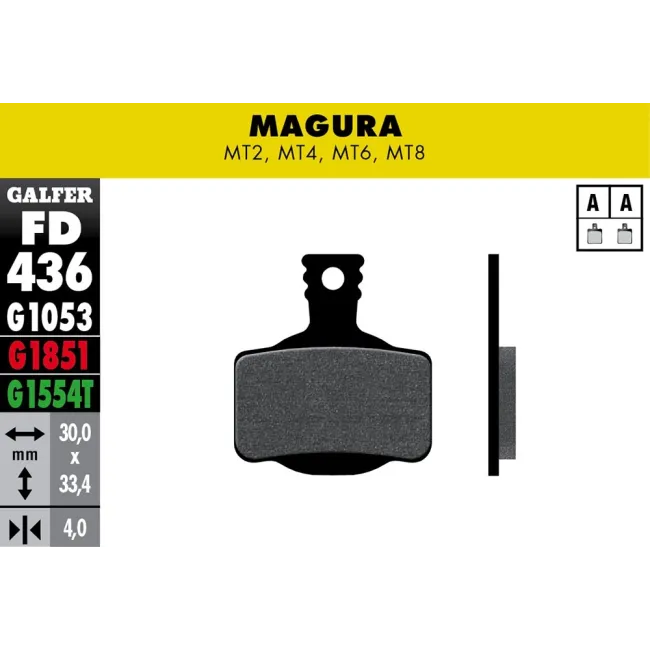 PASTILHAS GALFER BICI FD436G1053 (JOGO)