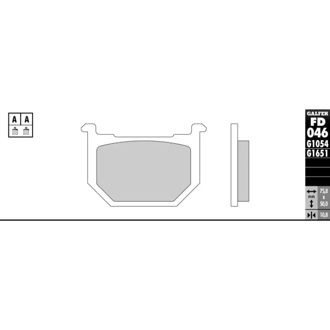 PASTILLAS GALFER FD068G1375 (JUEGO)