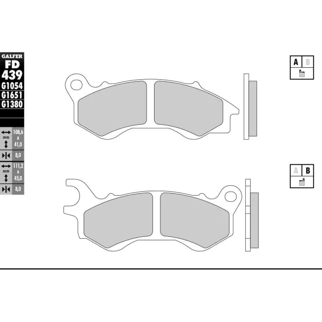 PASTILLAS GALFER FD068G1375 (JUEGO)