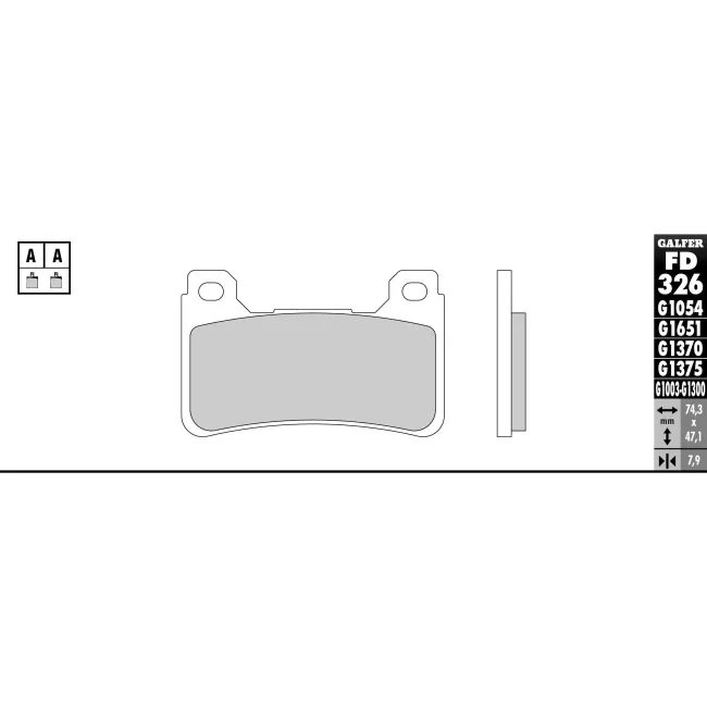 PASTILLAS GALFER FD068G1375 (JUEGO)